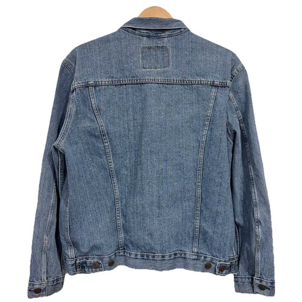 Levis Relaxed Fit Trucker Jean Jacket Denim Red Tab Blue Mens Large 72335-0042 - Picture 3 of 16